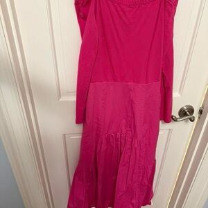 Tuckernuck + Cameron Eubanks Wimberly off the shoulder Pink Midi Dress